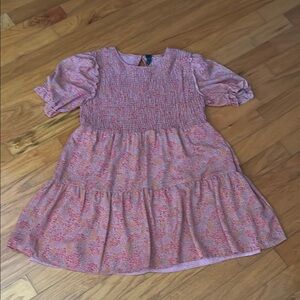 Pink Floral Womens Dress